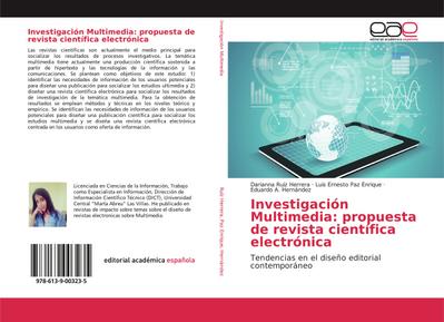 Investigación Multimedia: propuesta de revista científica electrónica
