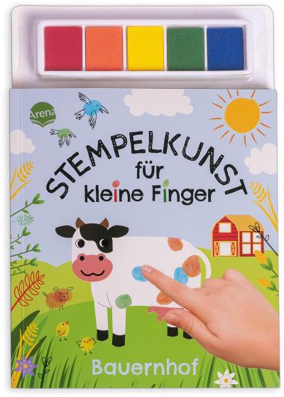 Stempelkunst für kleine Finger. Bauernhof