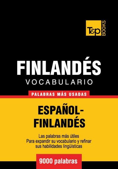 Vocabulario español-finlandés - 9000 palabras más usadas