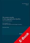 Die ’senatus consulta’ in den epigraphischen Quellen