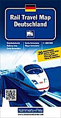 Rail Travel Map Deutschland 1:800 000