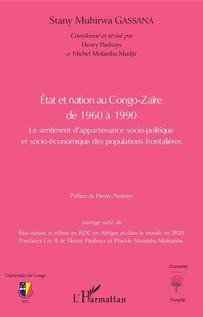 Etat et nation au Congo-Zaïre de 1960 à 1990