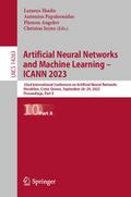 Artificial Neural Networks and Machine Learning - 