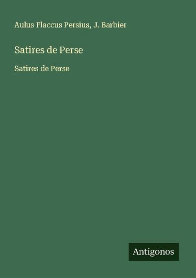 Satires de Perse