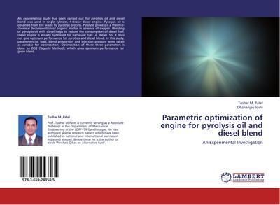 Parametric optimization of engine for pyrolysis oil  and diesel blend