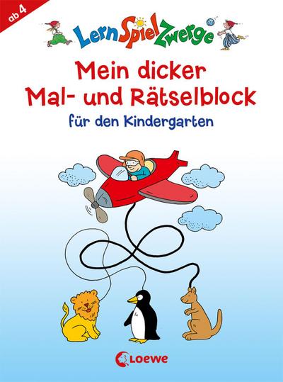 Mein dicker Mal- und Rätselblock für den Kindergarten