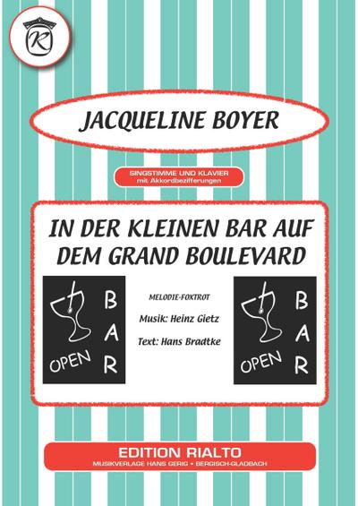 In der kleinen Bar auf dem Grand Boulevard