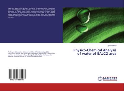 Physico-Chemical Analysis of water of BALCO area