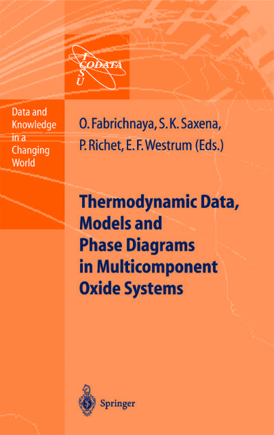 Thermodynamic Data, Models, and Phase Diagrams in Multicomponent Oxide Systems