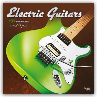 Electric Guitars - Elektrische Gitarren 2026 - 16-Monatskalender