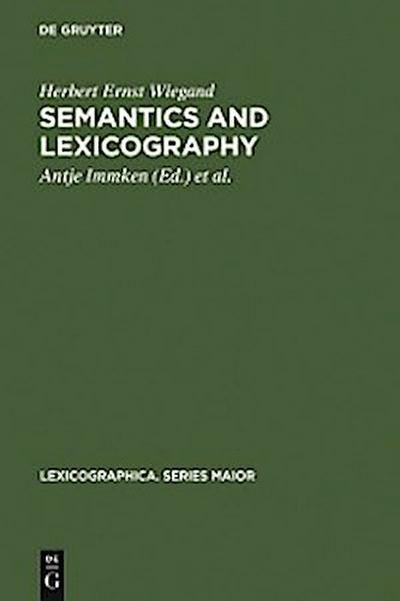 Semantics and Lexicography