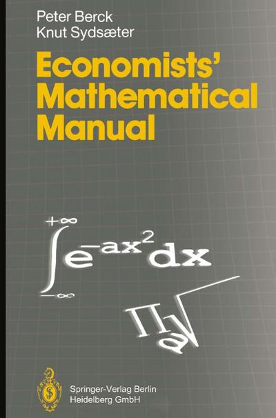 Economists’ Mathematical Manual