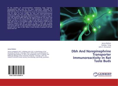 Dbh And Norepinephrine Transporter Immunoreactivity In Rat Taste Buds