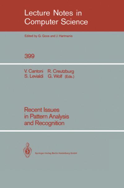 Recent Issues in Pattern Analysis and Recognition