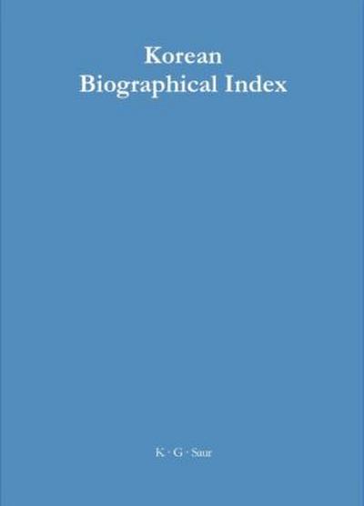 Korean Biographical Index