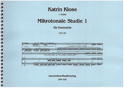 Mikrotonale Studie Band 1für Ensemble