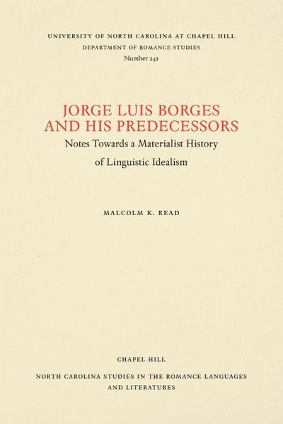Jorge Luis Borges and His Predecessors