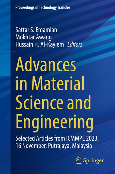 Advances in Material Science and Engineering