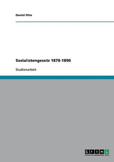 Sozialistengesetz 1878-1890