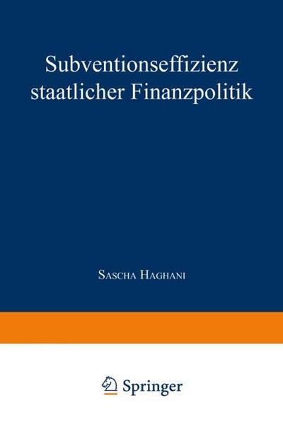 Subventionseffizienz staatlicher Finanzpolitik