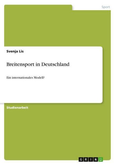 Breitensport in Deutschland - Svenja Lis
