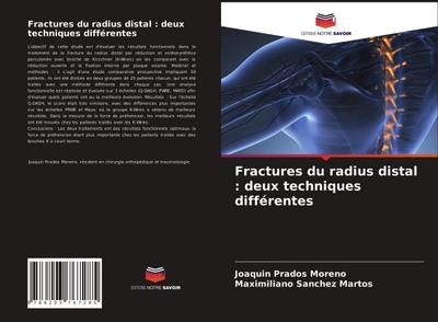 Fractures du radius distal : deux techniques différentes