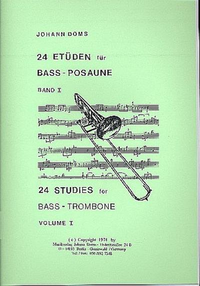24 Etüden für Bass-Posaune Band 1für Posaune