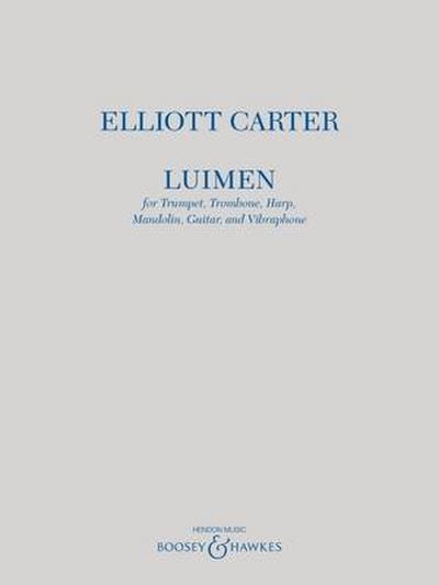 Luimen for Trumpet, Trombone, Harp, Mandolin, Guitar and Vibraphone Score
