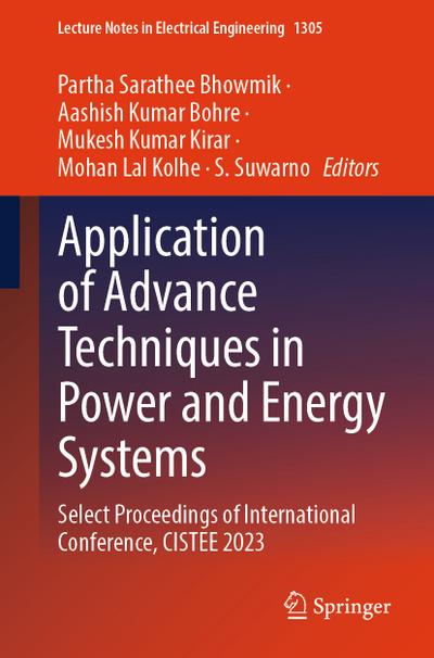 Application of Advance Techniques in Power and Energy Systems