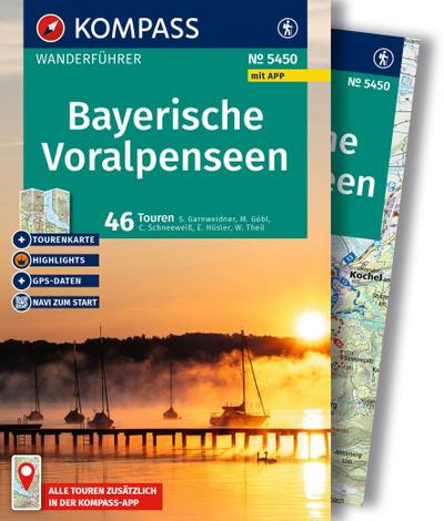 KOMPASS Wanderführer Bayerische Voralpenseen, 46 Touren mit Extra-Tourenkarte