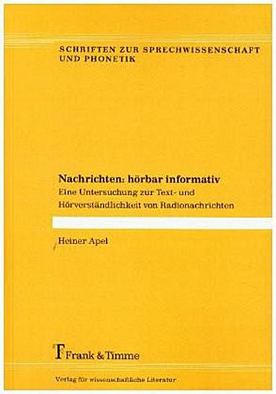 Nachrichten: hörbar informativ
