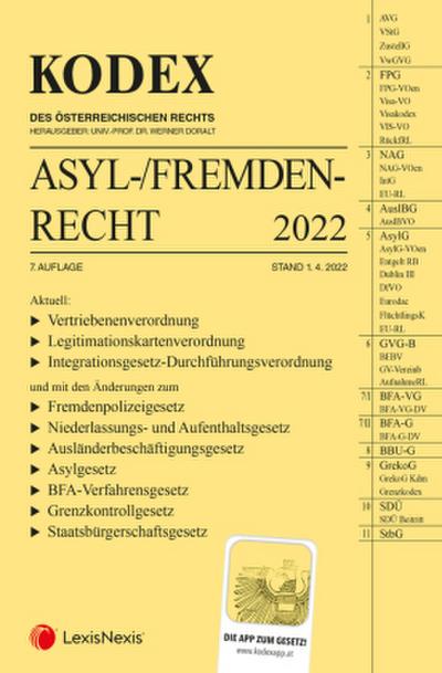 KODEX Asyl- und Fremdenrecht 2022 - inkl App
