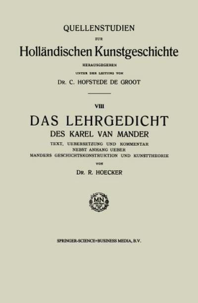Das Lehrgedicht des Karel van Mander