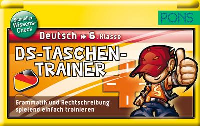 PONS DS Taschentrainer Deutsch 6. Klasse: Grammatik und Rechtschreibung spielend einfach trainieren