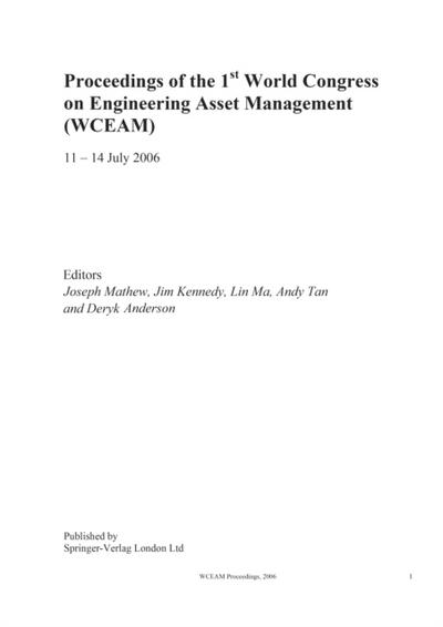 Engineering Asset Management