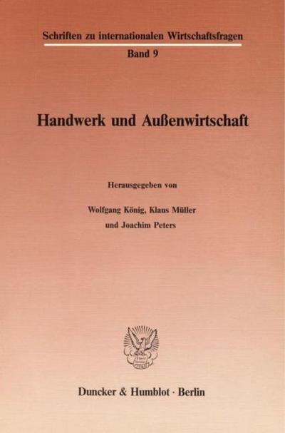 Handwerk und Außenwirtschaft.