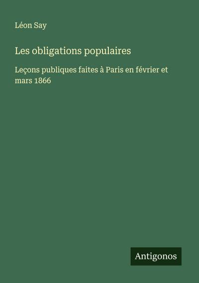Les obligations populaires