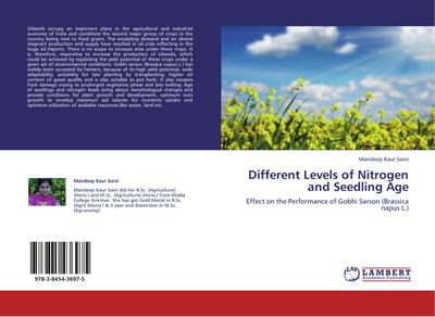 Different Levels of Nitrogen and Seedling Age - Mandeep Kaur Saini