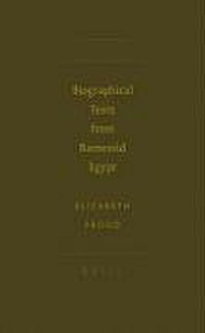 Biographical Texts from Ramessid Egypt