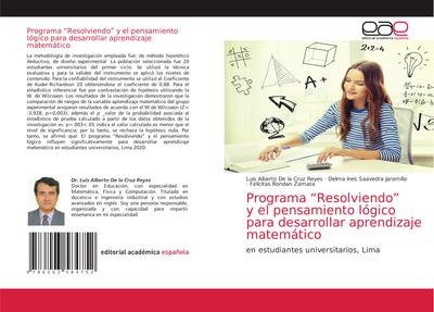 Programa "Resolviendo" y el pensamiento lógico para desarrollar aprendizaje matemático