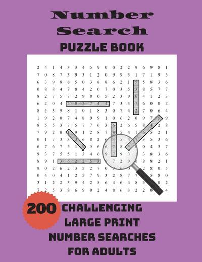Number Search Puzzle Book