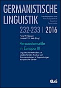 Persuasionsstile in Europa III