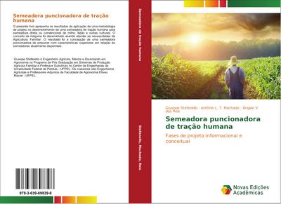 Semeadora puncionadora de tração humana