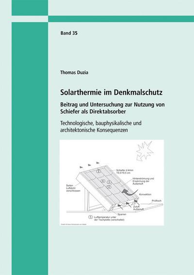 Solarthermie im Denkmalschutz.Beitrag und Untersuchung zur Nutzung von Schiefer als Direktabsorber