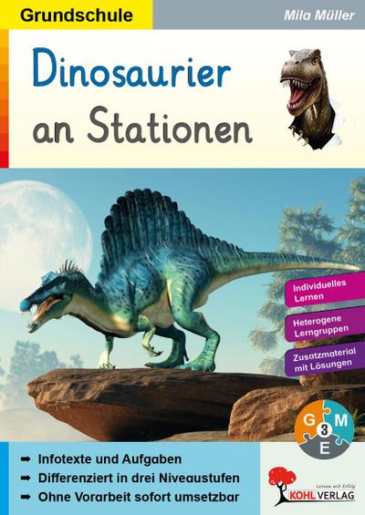 Dinosaurier an Stationen / Grundschule