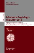Advances in Cryptology - ASIACRYPT 2018