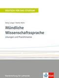 Mündliche Wissenschaftssprache