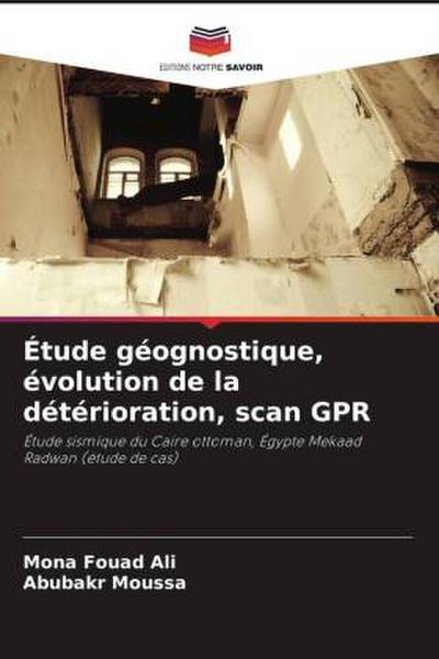 Étude géognostique, évolution de la détérioration, scan GPR