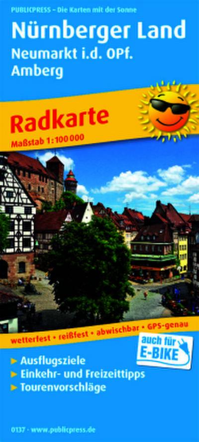 Publicpress Radkarte Nürnberger Land, Neumarkt i.d.OPf, Amberg 1:100.000