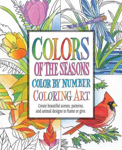 Colors of the Seasons Color by Number Coloring Art